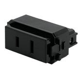 Tomacorriene sencillo negro sin ierra sin apa linea ialiana voleck